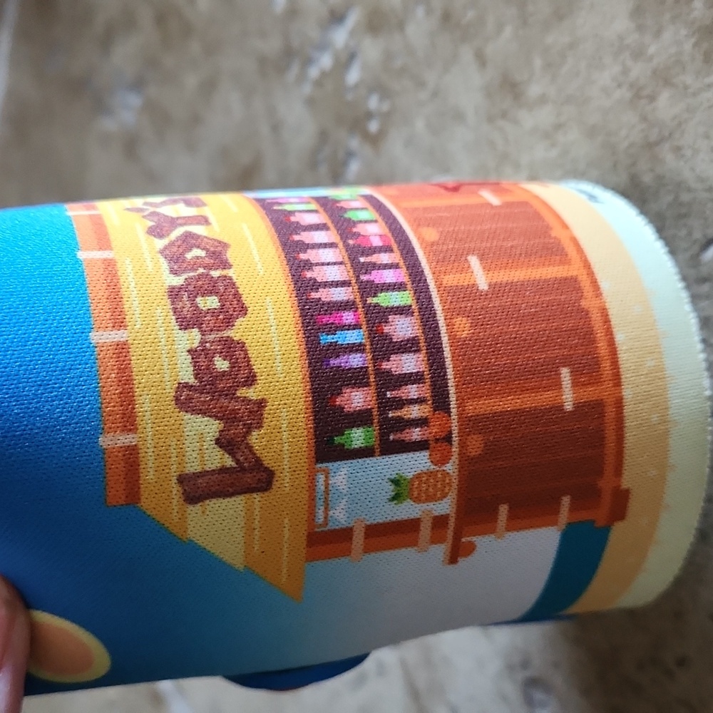 Woody's can koozie with guy in swimsuit that "goes up" when can is inside - Picture 7 of 8